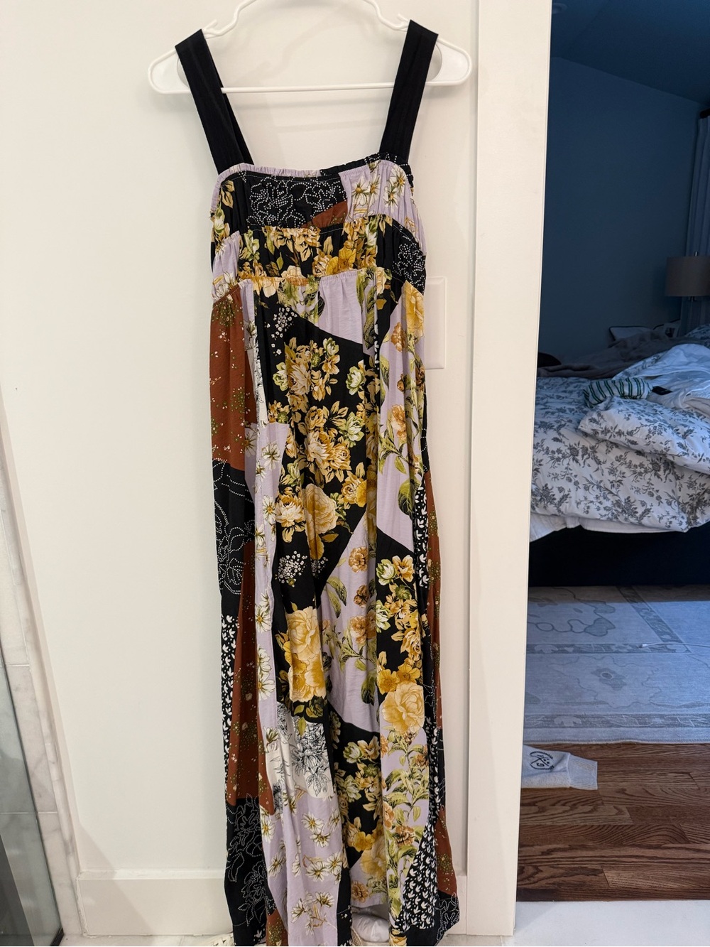 Anthropologie by Maeve Floral Patchwork Maxi Dress Size Small